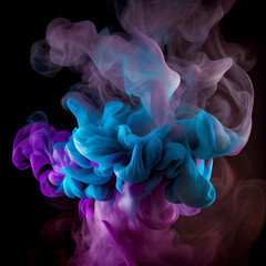 Poster - smoke on black