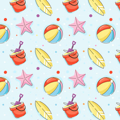 Sticker - Get hold of this beach fun pattern design 