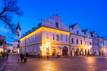 Wall Mural -  Masaryk square, protected town reserve, town Trebon, South Bohemia, Czech republic