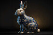 Leinwanddruck Bild - chinese zodiac rabbit Generative AI