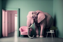 Pink Elephant In The Room. Generative AI 