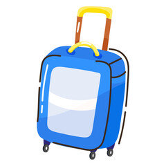 Wall Mural - Ready to use flat doodle icon of luggage 