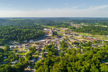 Aerial view of the Historic West Baden Springs Hotel French Lick Indiana 