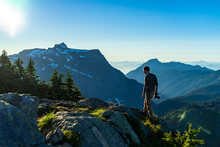 Photographer Scouting The Spot In North Cascades