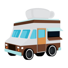 Poster - food truck coffee