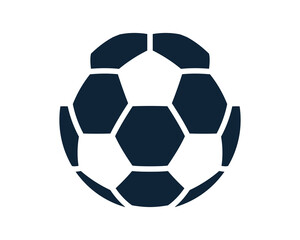 Wall Mural - Soccer ball icon. Football game ball icons