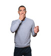 © agongallud - Astonished young man with a gesture of shock