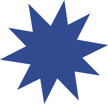 Blue Star Sticker