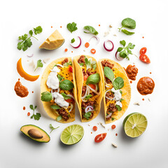 Tasty Tacos with Avocado, Salsa, and Lime