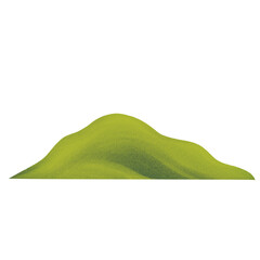 Green Mountain PNG Clipart Element