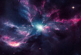 Fototapeta Kosmos - Galaxy with stars and space dust in the universe.