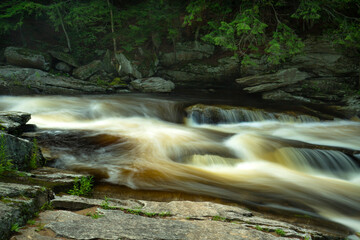 Silky flow of rapids in the Sugar River, New Hampshire.