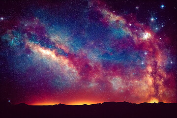Wall Mural - galaxy with stars and space dust in the universe. space nebula.