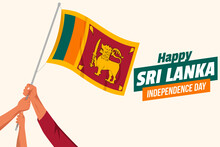 Sri Lanka Happy Independence Day February 4 Background. Vector Illustration.
