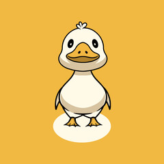 Cute Duck Smiling