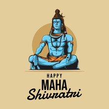 Happy Maha Shivratri Design Template. Maha Shivaratri Festival