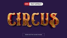 Golden Circus Text Effect, Editable Luxury And Rich Text Style