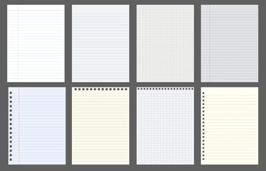 Aufkleber - Vector lined paper background. in A4 size for design work cover book presentation. brochure layout and flyers poster template.