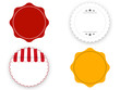 Set of flat badges, logo patches, shop labels