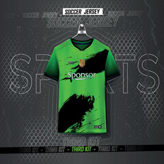 Wall Mural - Soccer jersey design for sublimation.abstract mordern sports jersey design template