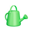 Watering can 3d icon. tool for watering plants. Isolated object on transparent background