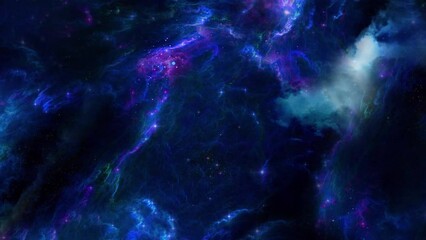 Wall Mural - Beautiful cosmic 4k video footage. Gas clouds and stars. Galaxy.