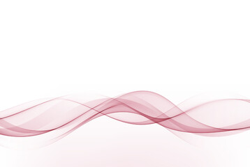 Wall Mural - Abstract vector wave flow on white background, design element.
