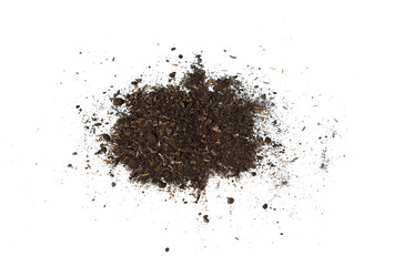 Canvas Print - heap of brown soil for planting seed