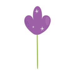 Poster - purple flower icon