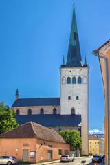 Fototapete - St. Olaf Church, Tallinn, Estonia