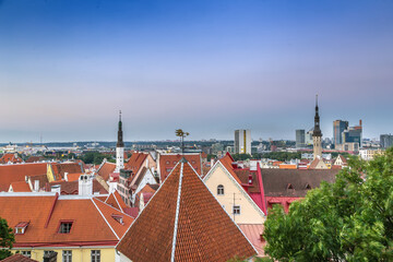Fototapete - View of Tallinn, Estonia