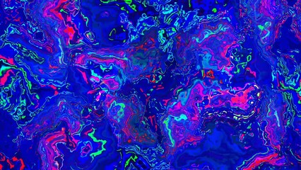 Sticker - Abstract colorful marble, mix liquid color texture. Modern background animation