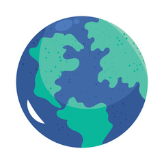 Sticker - earth planet icon