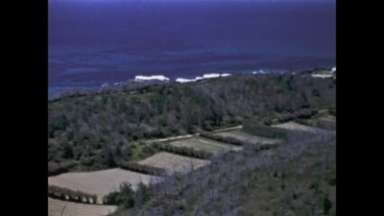 Canvas Print - Bermuda 1959, Bermuda Island aerial view