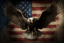 American Flag With Eagle, Generative Ai