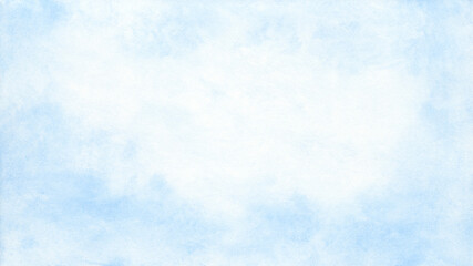 Poster - Abstract blue watercolor gradient paint on texture paper background.
