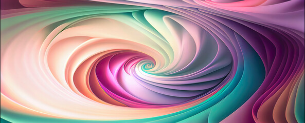 Abstract twirling pastel colors background