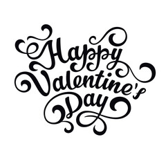 Wall Mural - valentine’s day lettering png