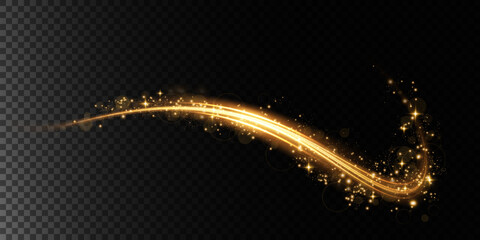 Wall Mural - Abstract beautiful light background. Magic sparks on a dark background. Mystical speed stripes, glitter effect. Shine of cosmic rays. Neon lines of speed and fast wind. Glow effect, powerful energy.