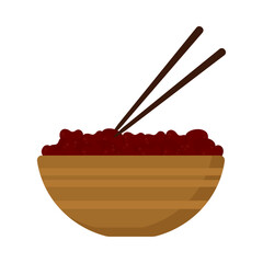 Sticker - red beans bowl icon