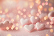 canvas print picture - Hintergrund aus Herzen zu Valentinstag