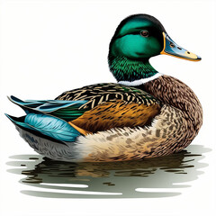 Poster - Duck Vector Art AI generated