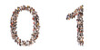 © high_resolution - Concept or conceptual large community of people forming the fonts 0 and 1.  3d illustration metaphor for unity and diversity, humanitarian, teamwork, cooperation, education, friendship and community