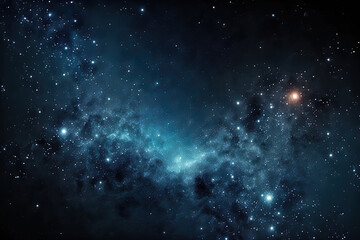 Wall Mural - a backdrop of stars in space shiny stars may be seen in the gradient sky during the night. generativ