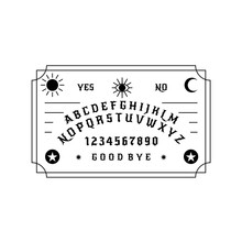 Ouija Board Origin Of Evil Decorative Design Vector