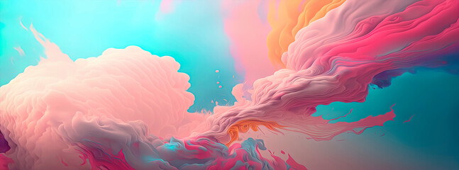 abstract panoramic wallpaper with pastel tones