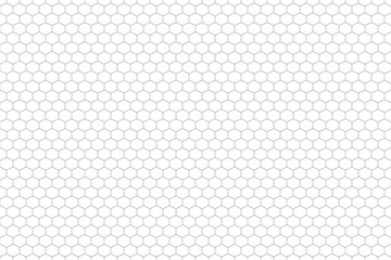Wall Mural - black honeycomb on a white background. hexagons seamless pattern.