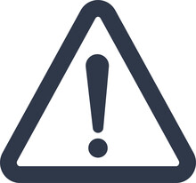 Warning Message Concept Represented By Exclamation Mark Icon. Exclamation Symbol In Triangle.