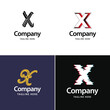 © Muhammad - Letter X Big Logo Pack Design. Creative Modern logos design for your business. Vector Brand name illustration