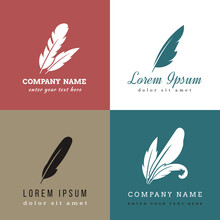 1601.m10.i302.n010.S.c10.256641022 Feather Vector Logo Templates